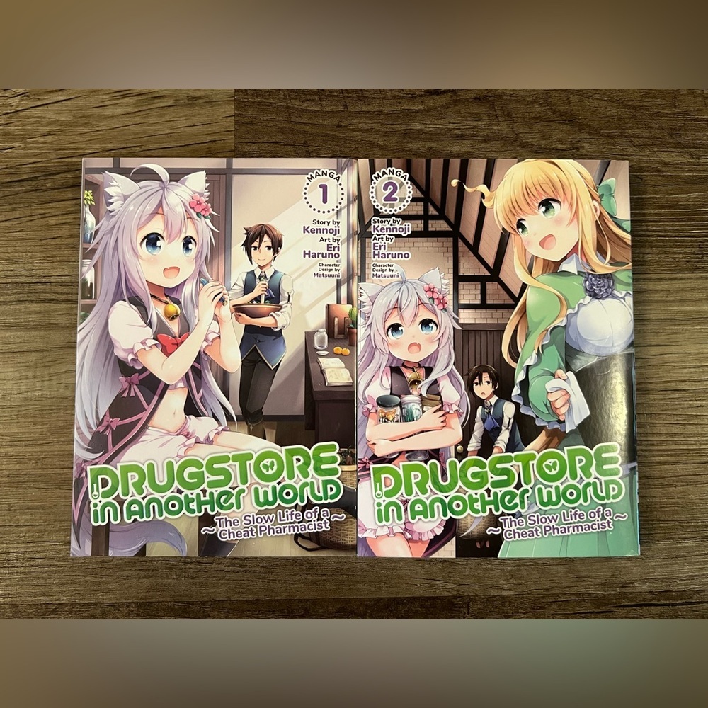 Drugstore in Another World: The Slow Life of‎ a Cheat Pharmacist Light Novel 1&2